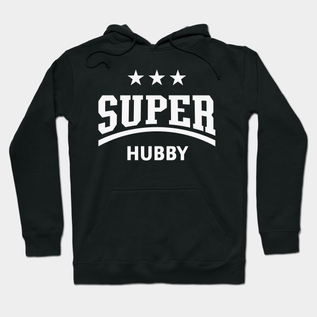 Super Hubby (Husband / White) Hoodie by MrFaulbaum